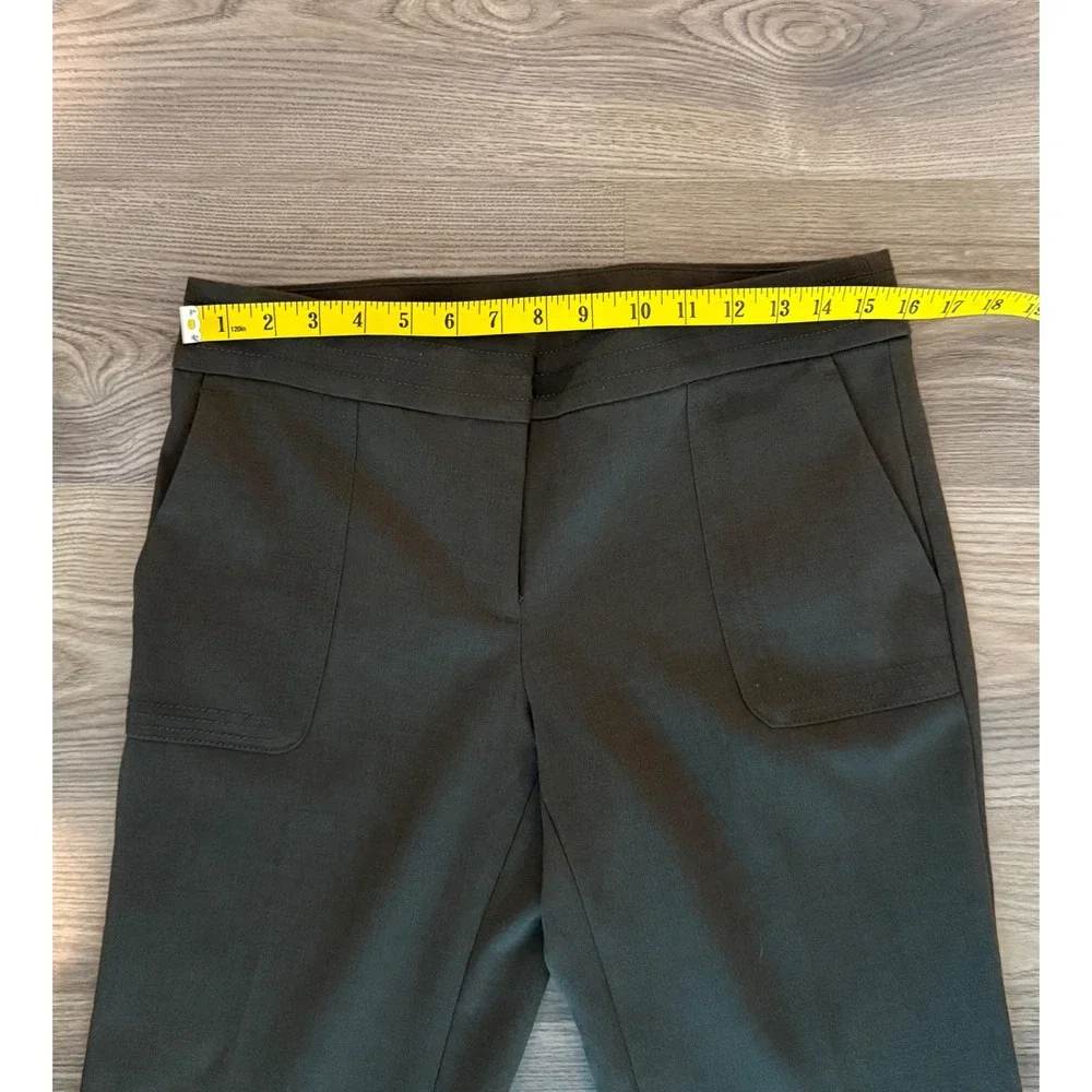 Loft Marisa Trouser Pant in Winter Olive Green Straight Leg NWT Women's size 4